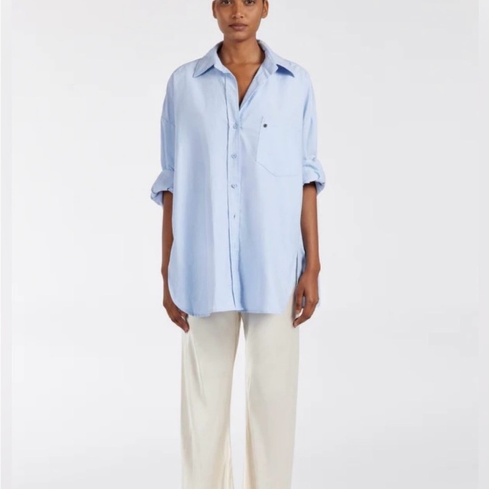 DISSH Cream Satin Blouse